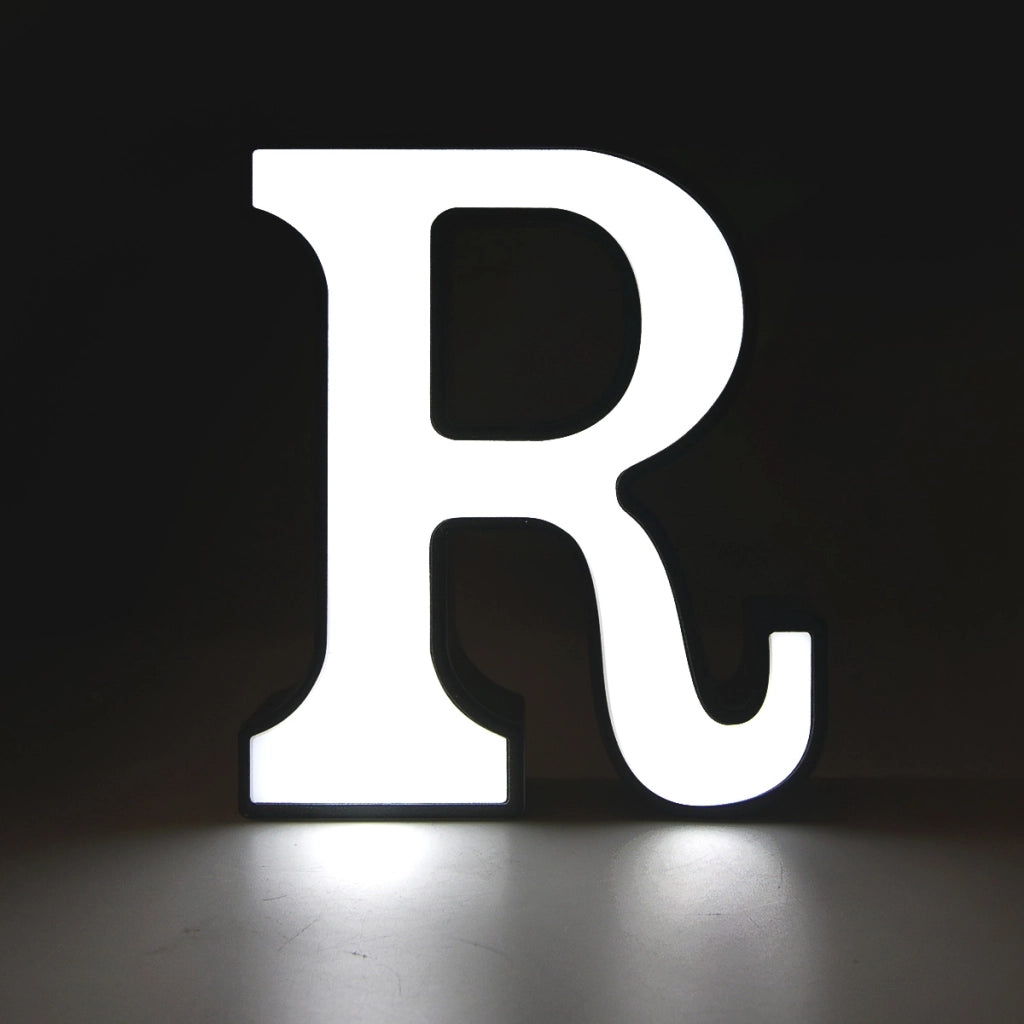 DECORAZIONE LUMINOSA LED A BATTERIA LETTERA R - IDEALE PER EVENTI COMPLEANNI E DECORAZIONI PER LA CASA