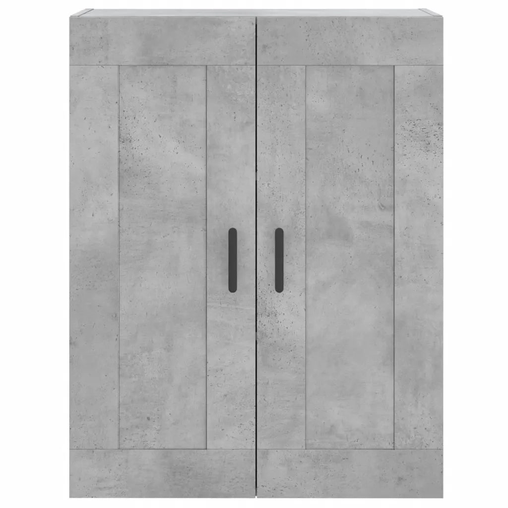 Mobile a Parete Grigio Cemento 69,5x34x90 cm Legno Multistrato 830392