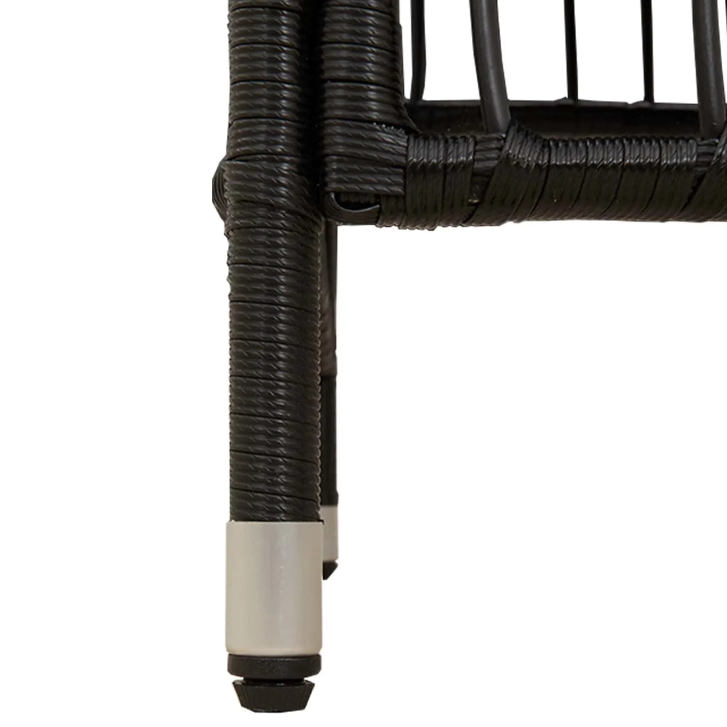 Sedie da giardino 2 pz Nero 42025127