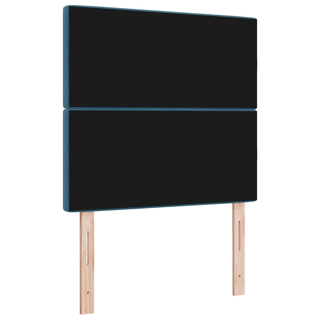 Testiera LED con strisce LED Blu Scuro 100 cm Velluto 3338358