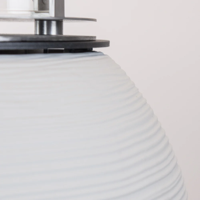 Camino a Bioetanolo Braciere da Pavimento Ø40xh54 cm per Interno ed Esterno Botticelli Bianco Perla