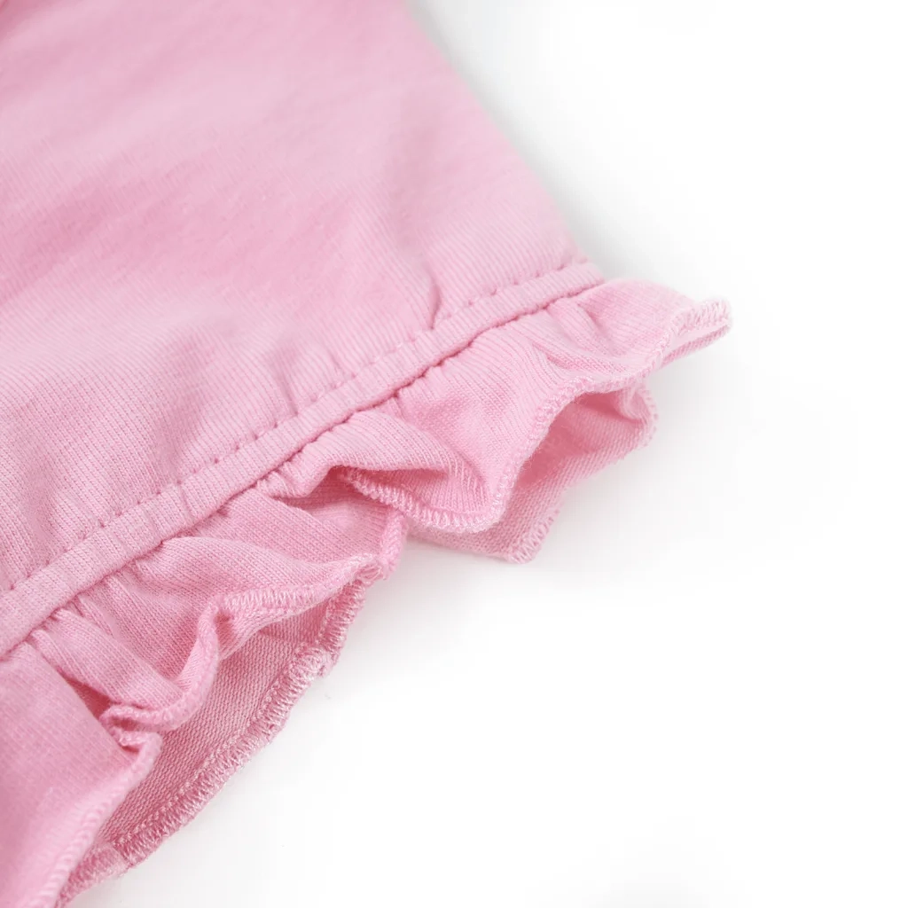 Maglietta da Bambina a Maniche Corte Fucsia 140 10683
