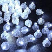 50 pezzi di illuminazione LED mini - palloni luminosi - palloni LED bianchi per festa di compleanno matrimonio Halloween Natale - decorazione da festa