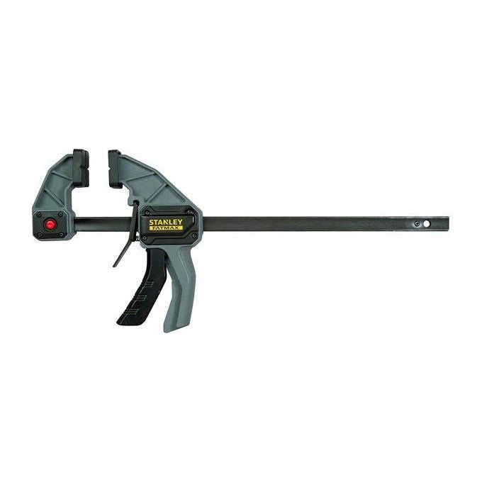 STANLEY FMHT0-83211 FATMAX Morsetto a Barra 450 mm Forza Serraggio 135 Kg Ganasce con Rivestimento in Gomma Morbida colore Nero