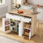 Carrello Servitore con Cassetti e Ante ¨C MINIMAL ¨C Legno, Moderno