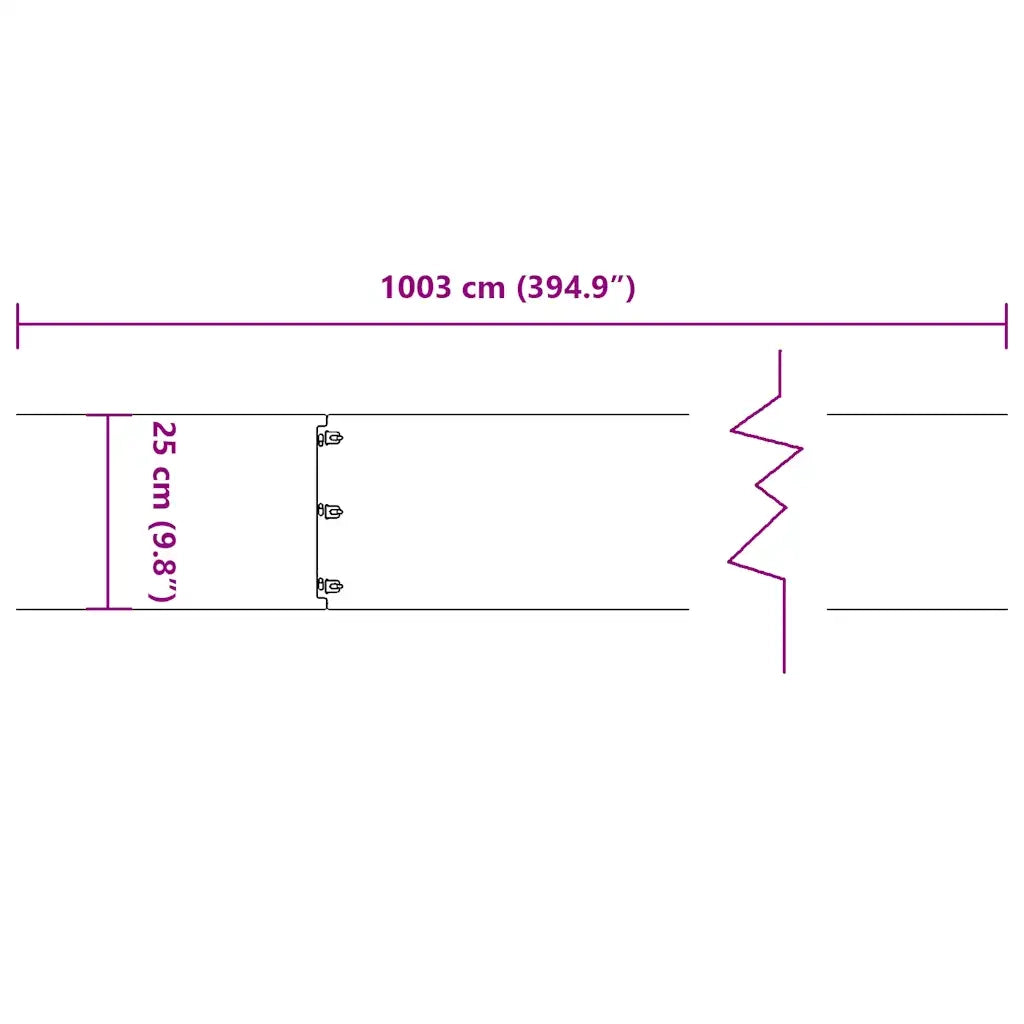 vidaXL Bordure per Prato 10 pz Bianchi Acciaio Laminato a Freddo