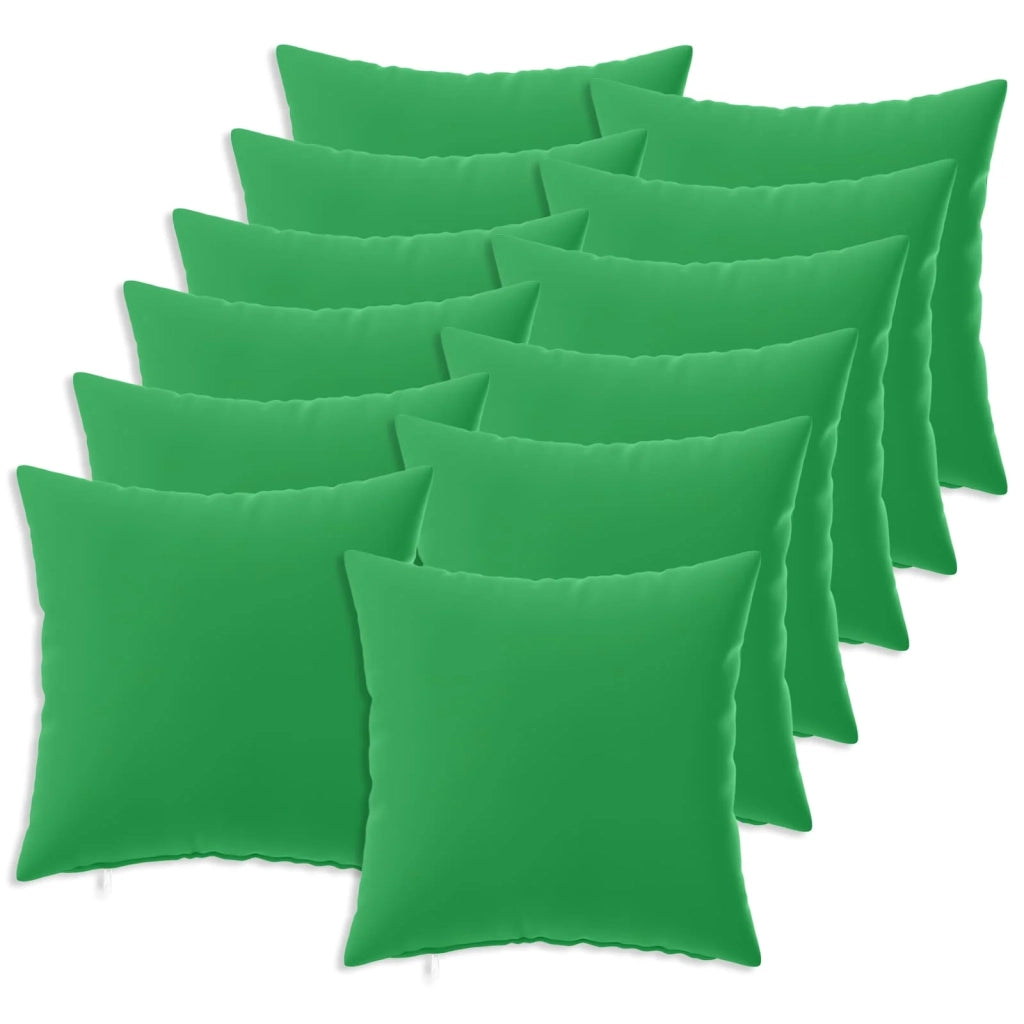 Federa 12 pcs HEERLEN Verde 50 x 50 cm Poliestere 911004