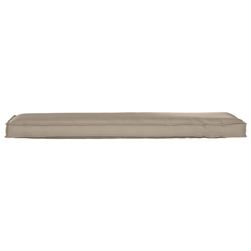Cuscino per pallet da panchina taupe 140x40x8 cm in tessuto Oxford