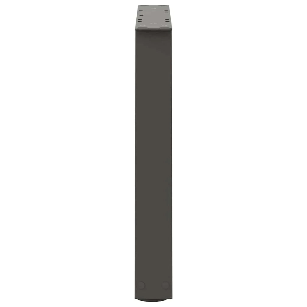Set di 2 gambe moderne regolabili in acciaio per tavolino da caffè 60 x 42-43,3 cm acciaio antracite 02_0056849