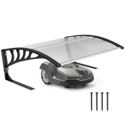 Pensilina per Tagliaerba ¨C zephmum ¨C Alluminio 100x81x43 cm Bianco e Nero