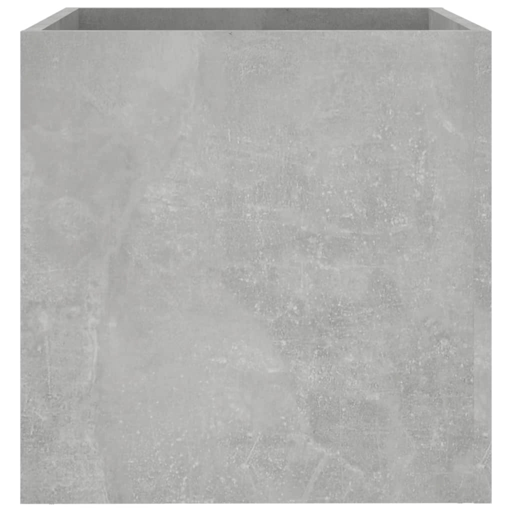 Fioriera rialzata per piante fiori terrazza giardino 40 x 40 x 40 cm legno ingegnerizzato grigio 02_0037553