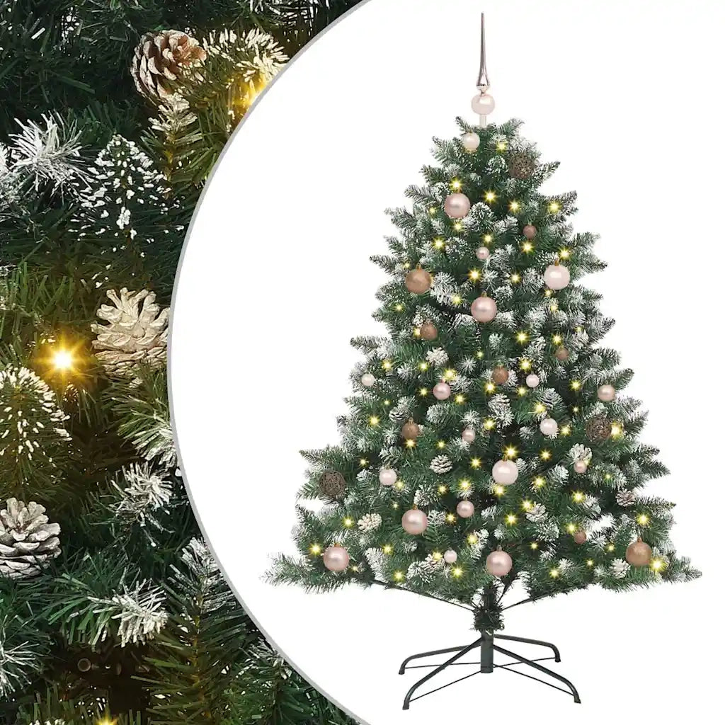 Albero di Natale | Decorazioni natalizie artificiale con 150 LED Verde 150 cm