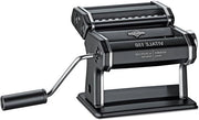 Macchina per Pasta Manuale - Acciaio Inox Verniciato con Alluminio - Incluso Vassoio da 7 Spessori di Pasta, 3 Accessori