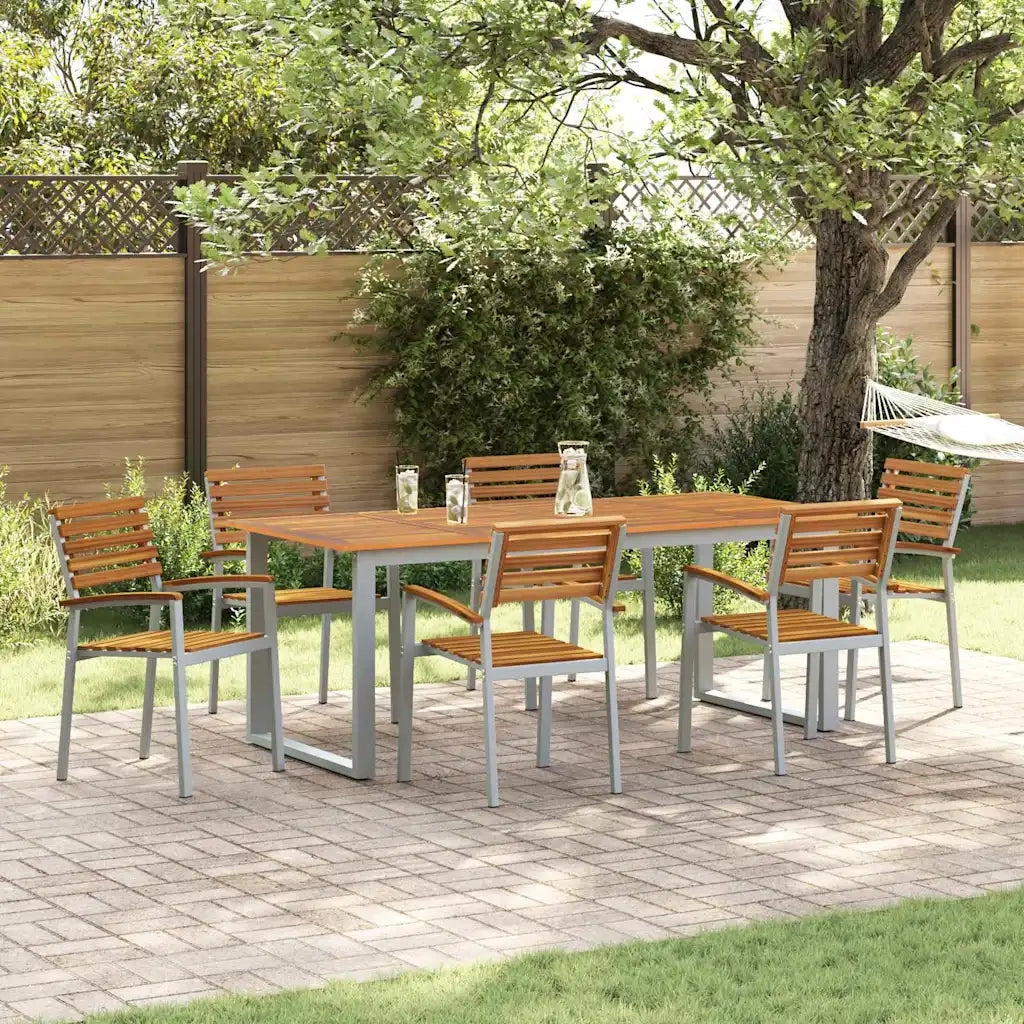 Sedia da Giardino 6 pcs Marrone 56 x 57 x 87 cm 3284391