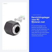 Lager unidirezionale 12 mm - Vite per motore RC - Materiale in acciaio resistente - Adatto per angolo VX SH 16 18 21 - Dimensioni precise - Aggiornamento parte di ricambio - Vite di riserva
