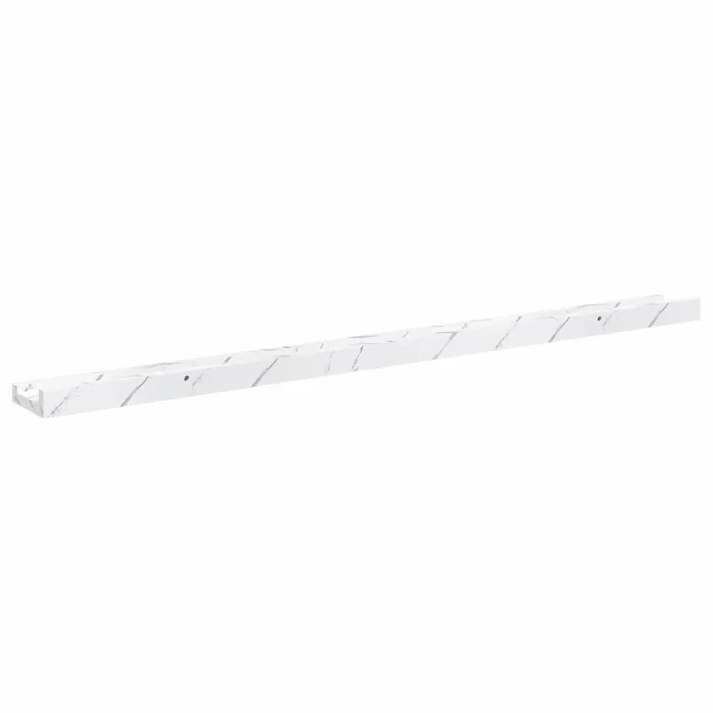 Scaffale da parete 2 pcs Marmo Bianco 100 x 9 x 3 cm 42020024