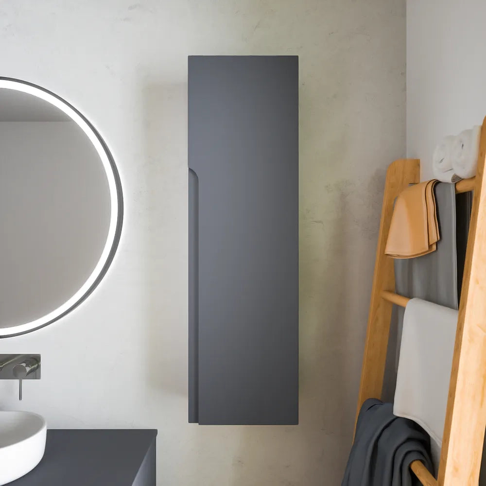 Colonna bagno sospesa altezza 100cm grigio opaco reversibile | Ardenne