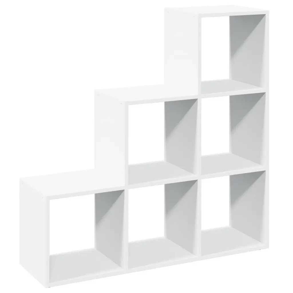 Libreria divisoria a 3 ripiani bianca 99x29x99 cm in legno ingegnerizzato 857958