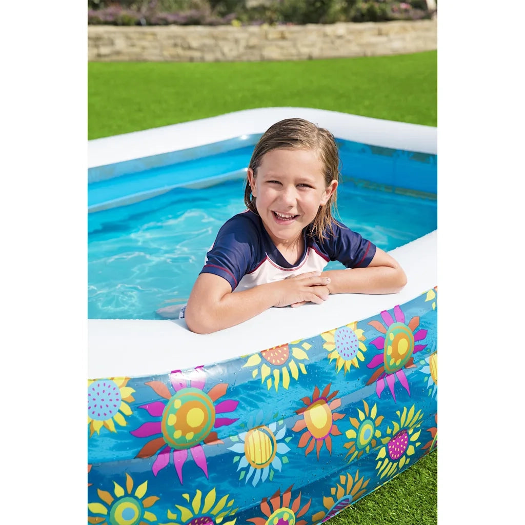 Bestway Piscina Gonfiabile per Bambini Blu 229x152x56 cm 93793
