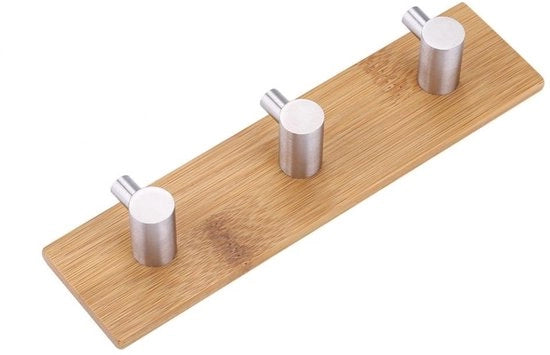 Haken Self-Adesivi per Parete in Legno/Rame - Tre Spilli - Qualità Elevata