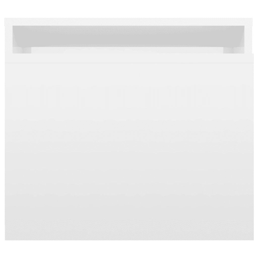 Set Tavolini da Salotto Bianco Lucido 100x48x40 cm Multistrato 802918