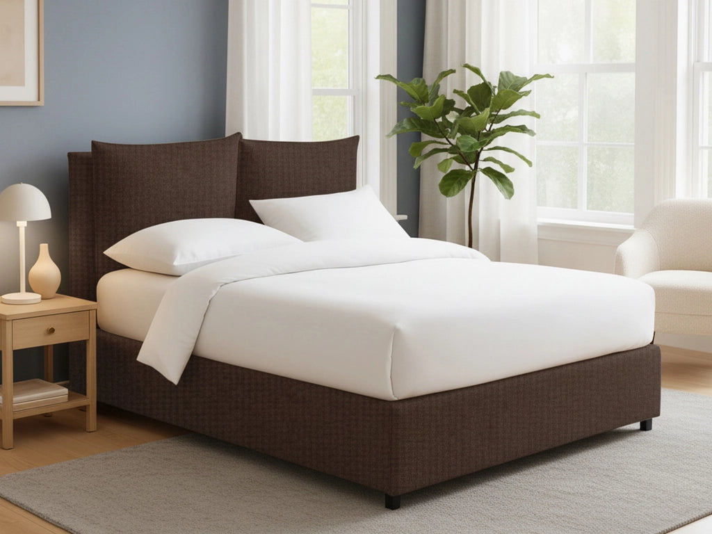 Todmorden, Letto Singolo Sfoderabile Made in Italy, Marrone