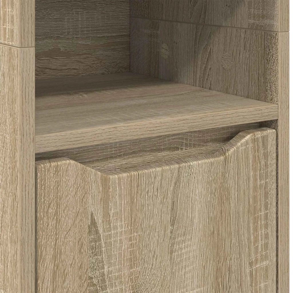 Mobile da Bagno con porta Rovere Sonoma 30,5 x 30 x 195 cm 888759