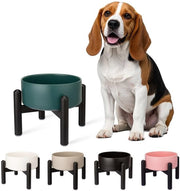 Bacino per cani in ceramica - aumentato - per alimenti e acqua - in acciaio inossidabile standard - per piccoli/grandi cani - 15,2 cm (850 ml) - sicuro e stile - bacino per alimentazione
