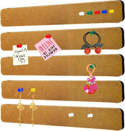 Set di 5 Tavole di Cork con 40 Spilli Push - Decorazione per Parete per Note, Foto e Documenti