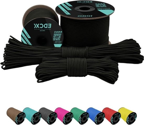 Paracorda in Nylon 2 mm 100 m - Verde Militare 275 - Corda a 3 Cavi in Nylon - Corda in Nylon 2 mm