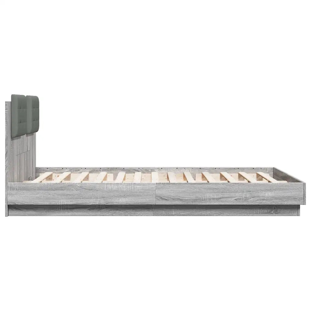 Giroletto Testiera Grigio Sonoma 120x200 cm Legno Multistrato 3209931