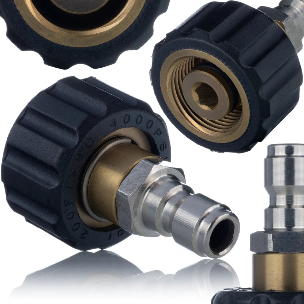 Connettore Rapido per Idropulitrici compatibile con Kärcher HD HDS – Filettatura M22x1,5mm, Diametro 14mm