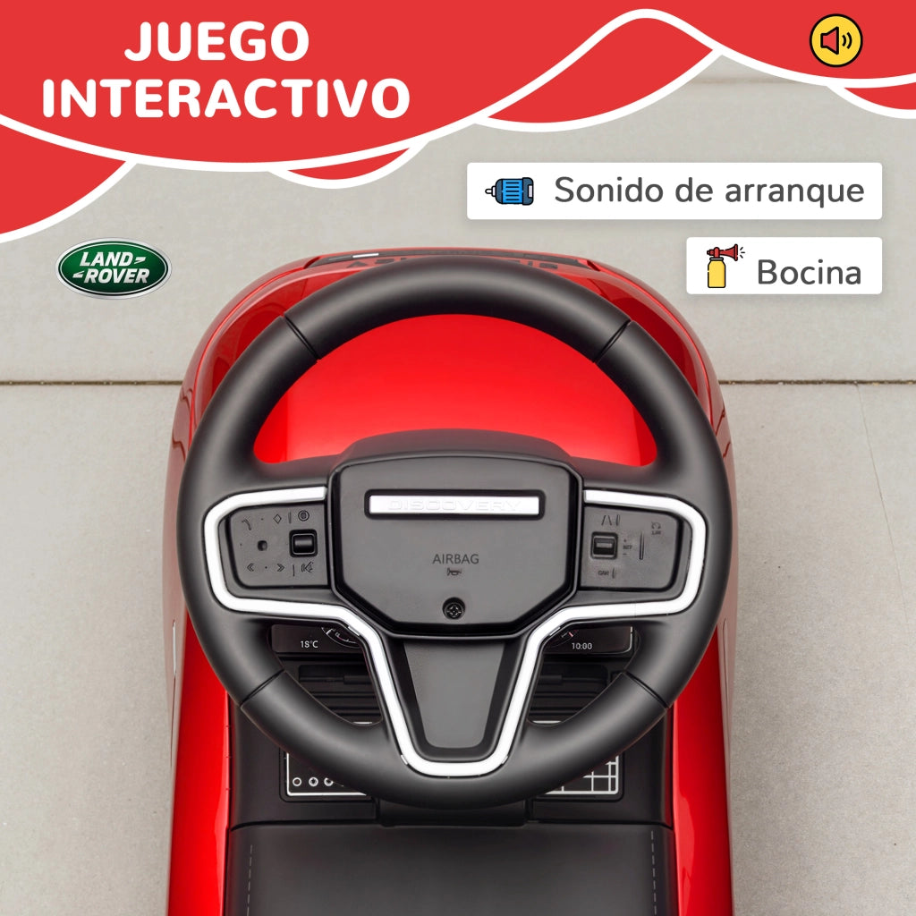 Correpasillos per Bambini con Licenza Land Rover ¨C Zephmum ¨C Rosso con Cassetti