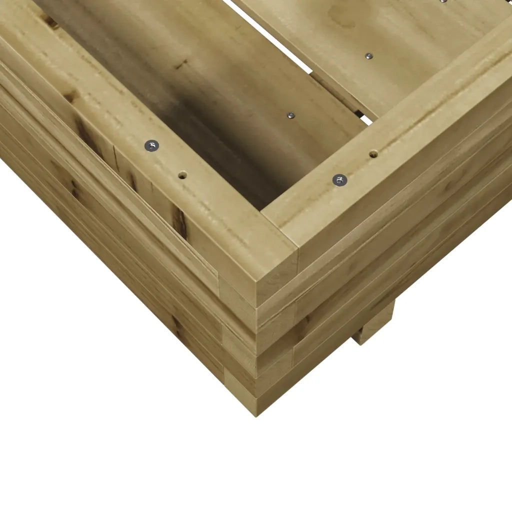 Fioriera da Giardino 80x80x26,5 cm in Legno di Pino Impregnato 847312