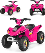 Auto elettrica per bambini, Quad elettrico per bambini ATV 6V, camminata anteriore/posteriore, sedile ergonomico, ruote antiscivolo, caricatore incluso, carico 30 kg, per ragazzi e ragazze 3