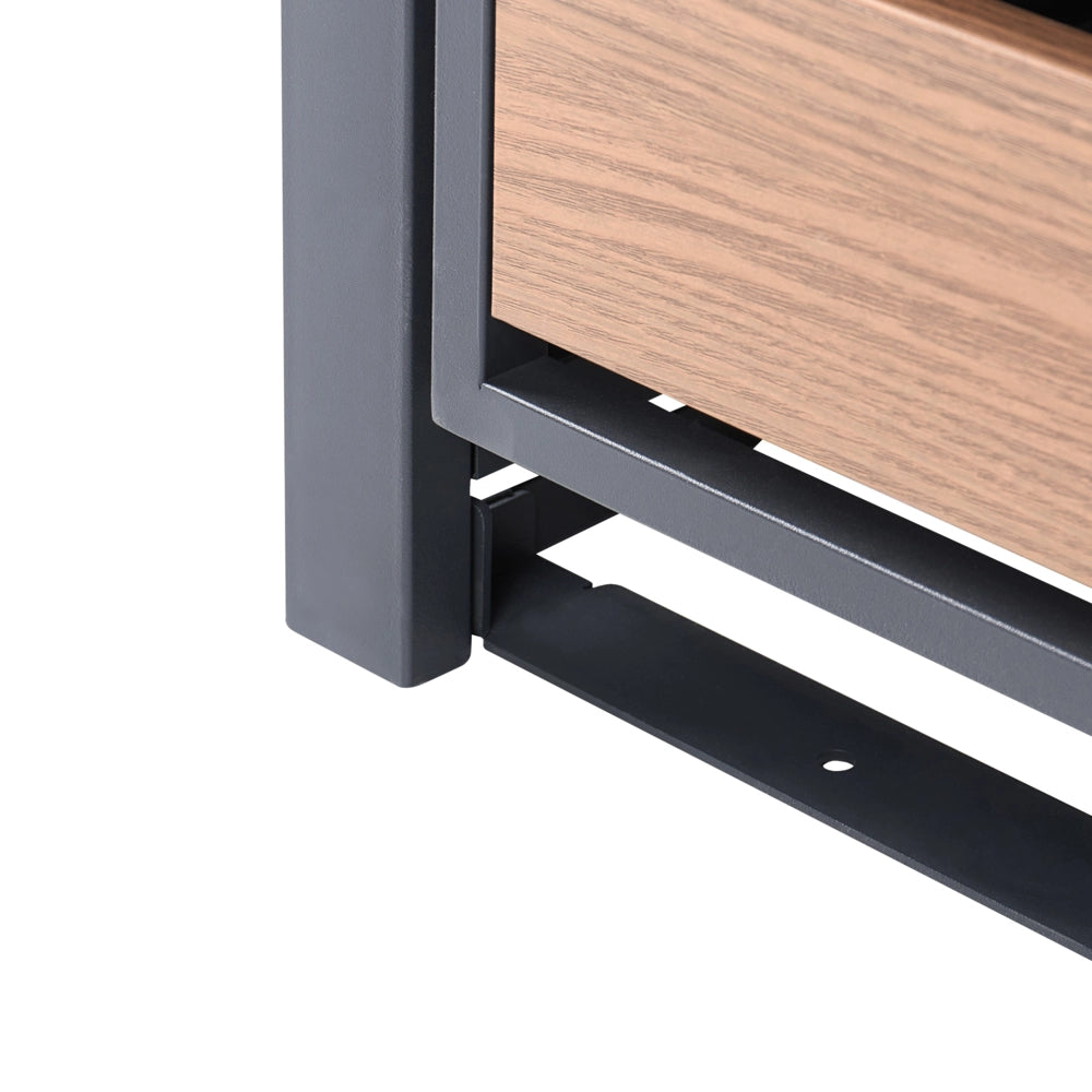 Copertura per bidone della spazzatura in acciaio zincato grigio scuro da 240 L con sportello magnetico a trasferimento termico e finitura effetto legno, apertura dall'alto, per esterni e giardino