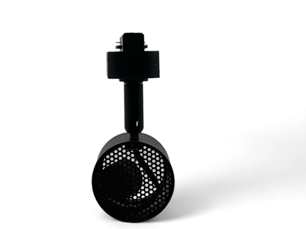 Faretto Track Light per Binario Monofase GU10 Nero Orientabile in Alluminio per Illuminazione Interni