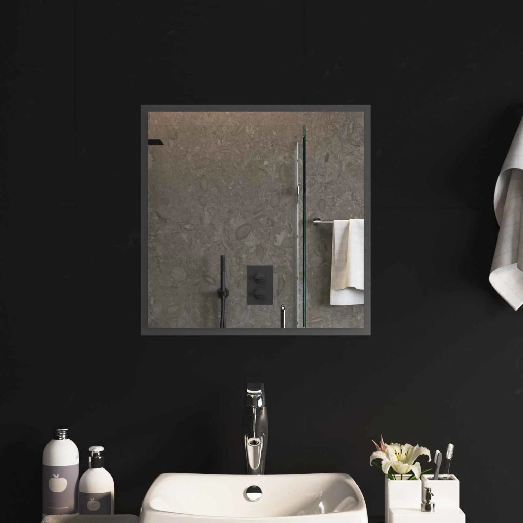 Specchio da bagno LED Trasparente 50 x 50 cm vetro temperato 42045808