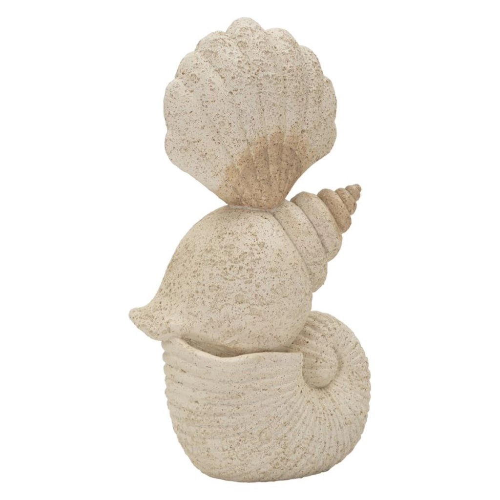 Scultura Mare, Beige, Poliresina, 17,2x10x30,2 cm
