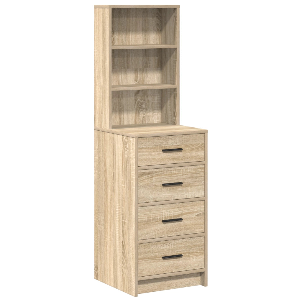 Highboard Rovere Sonoma 40x41x135 cm Legno ingegnerizzato