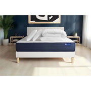Pacchetto letto completo - Materasso 140x190cm + Box spring con doghe (kit) + 2 cuscini + Piumino - Actilatex Life