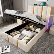 Letto a ribalta per adulti - Xylo - 90??200 cm - Beige - APP-Control LED