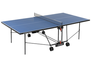 Tavolo da Pin Pong con Piano Blu e Ruote per Esterno Garlando Progress Outdoor