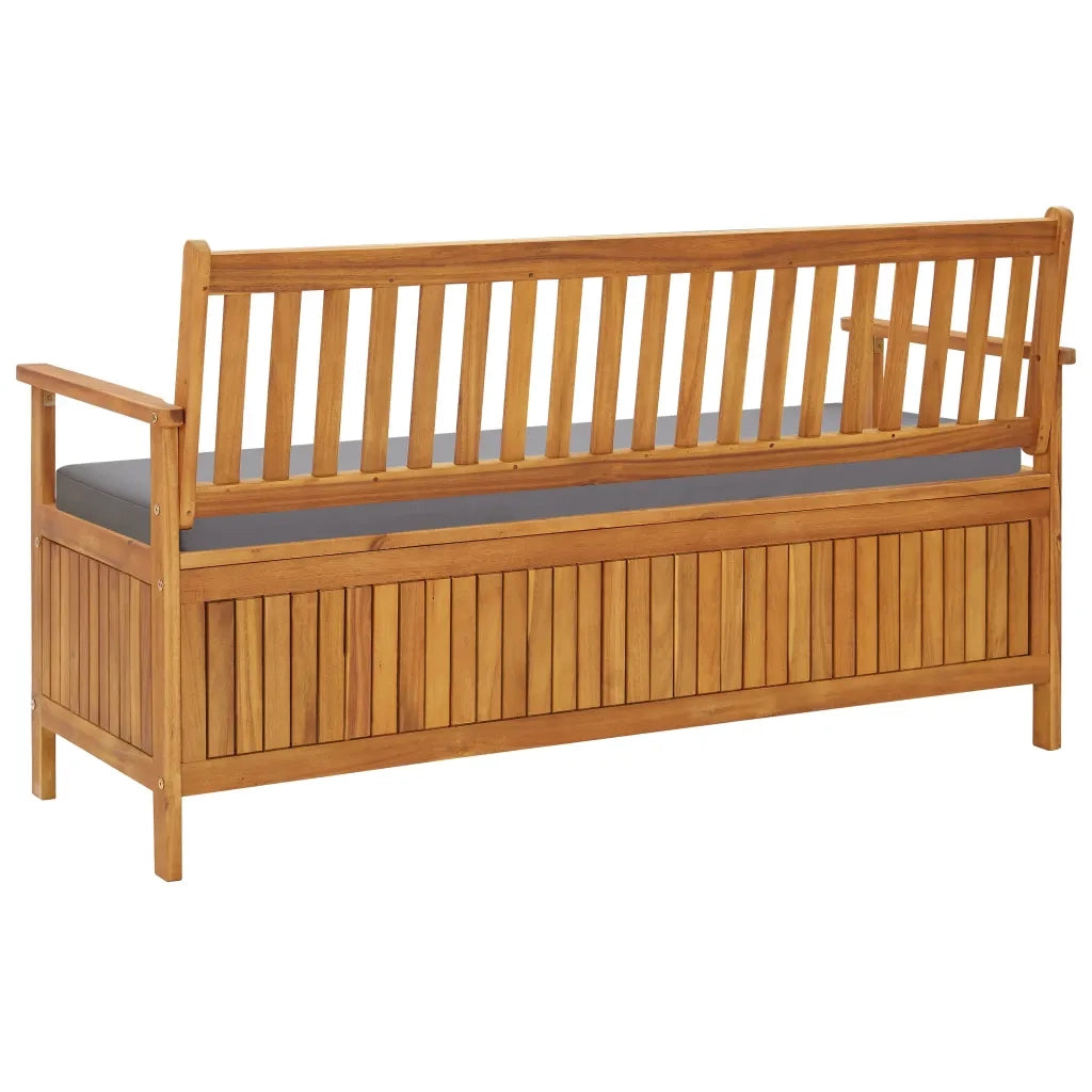 Cassapanca con Cuscini da Giardino 148 cm Massello d'Acacia 310277