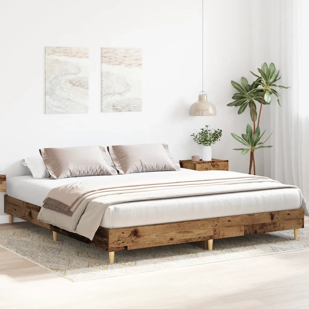 Giroletto senza Materasso Legno Antico 180x200 cm in Truciolato