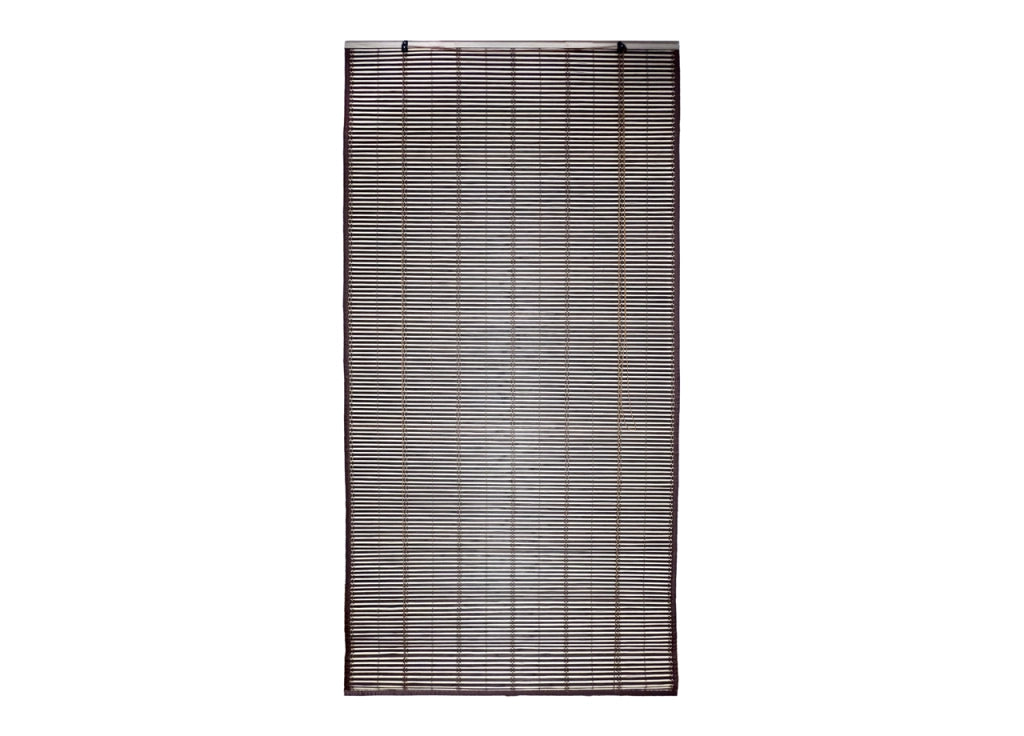 Tenda A Rullo Tapparella Bamboo A Caduta Pannello Porta Finestra Modello Oxaka - 100x160 - Marrone