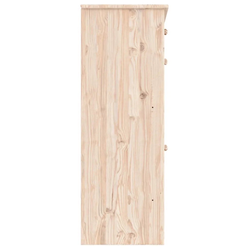 Scarpiera-Scaffale per scarpe ALTA 77x35x96 cm in Legno Massello di Pino 268513