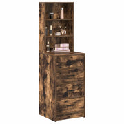 Credenza | Madia | Buffet da pranzo | Armadio da pranzo Rovere fumo 40 x 41 x 135 cm Legno multistrato