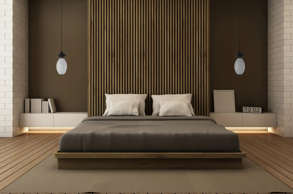 Sospensione Art Déco nera vetro ovale LED 7W Italux
