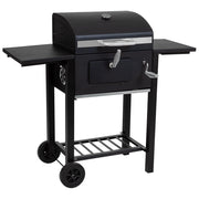 Carrello barbecue in metallo nero 98x48x96h cm